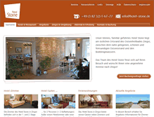 Tablet Screenshot of hotel-stone.de
